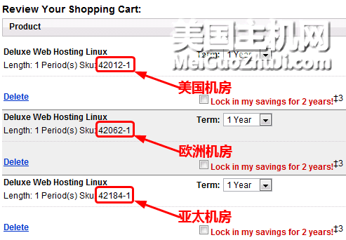 GoDaddy美国、欧洲、亚太机房怎么选择cart